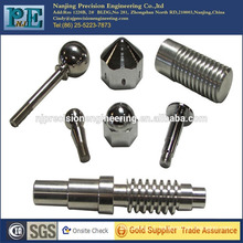 Custom shape stainless steel precision worm shaft